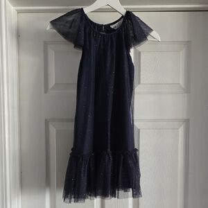 H&M Navy Blue Sparkle Kids Formal Dress